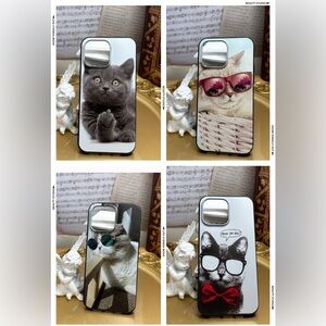 Clearance.4 items .iphone 14/14plus/14pro/14promax cat case
